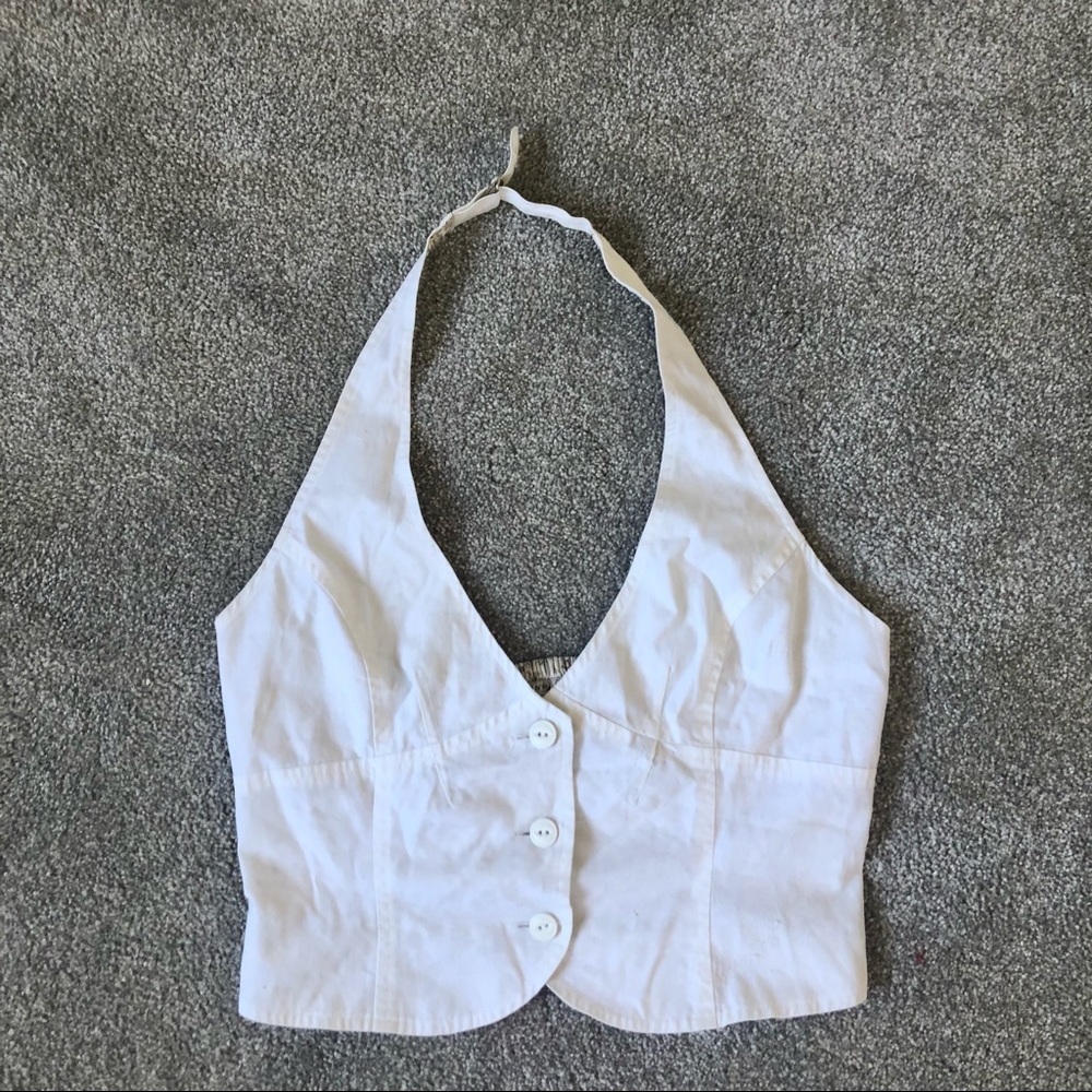 Vintage Reversible Button Vest Corset